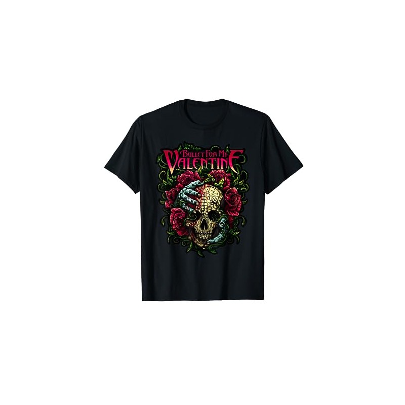 Funny Bullet My Valentine Skull Roses and Red Blood Horror