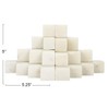 Bloomingville Decorative Marble Stairstep Bookends, White, Set of 2