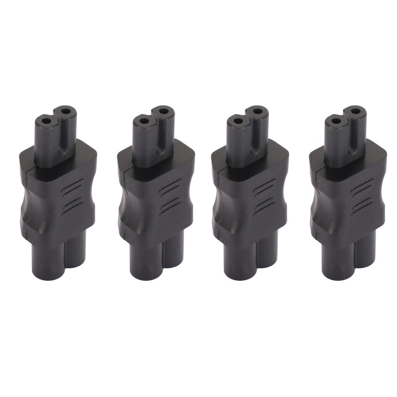 4PCS IEC320 C6 to IEC320 C7 Power Adapter Plug and