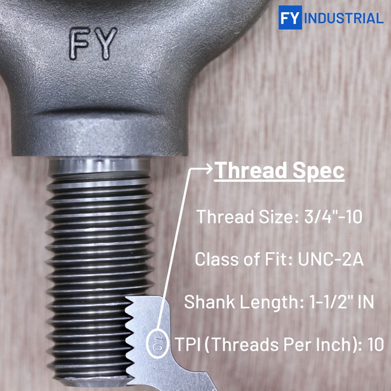 Lifting Shoulder Eye Bolt 3/4"-10 X 1-1/2"