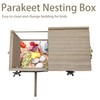 Parakeet Nesting Box, 7.87 X 4.72 X 4.72 inch Bird