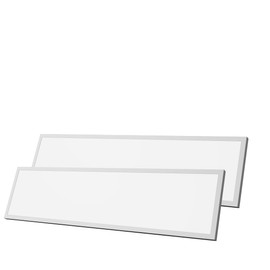 Allsmartlife 1x4FT LED Flat Panel Light Surface Mount, 24W/30W/40W, 4980LM Dimmable 5CCT 3000K-6000K, Edge-Lit Ceiling Light Fixture for Kitchen, Built-in Driver Troffer Light, Ivory 2-Pack