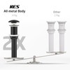 KES Bathroom Sink Drain Without Overflow, Solid Ceramic Cap Pop