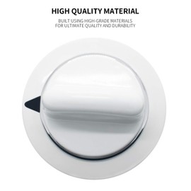 Unbreakable WE1M654 Dryer Timer Knob with Reinforced Metal Ring Replacement Part by Sikawai for G-E Hot-point - Replaces AP3995098 WE01M0443 WE1M443 1264290