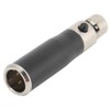 2PCS Mini XLR 3pin Male to Mini XLR 4pin Female