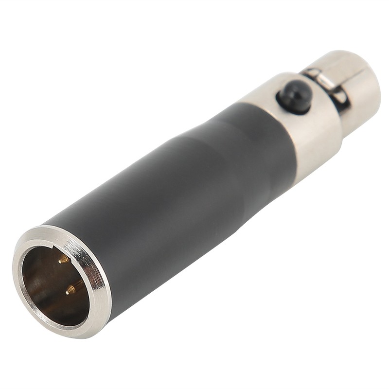 2PCS Mini XLR 3pin Male to Mini XLR 4pin Female