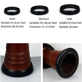 Replacement Djembe Drum Feet Mat/African Drums Foot Pads/Shoe Kit/Base/Drum Bottom Protective Cover Pad Djembe Drums Accessories (Small)