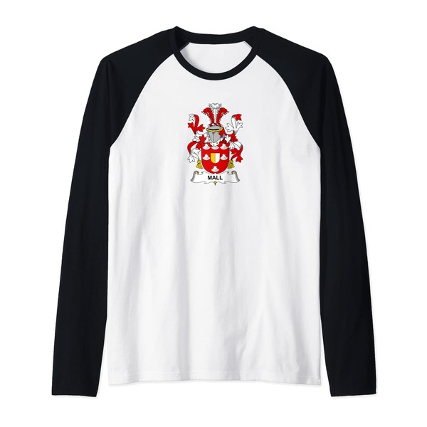 Mall Coat of Arms - Family Crest Raglan Baseball Tee