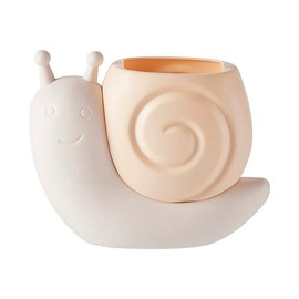 Cute Pen Container Holder Snail-shape Desk Decoration Stocking Stuffers Creative Multi-Functional Pen/pencil Holder Desk Organizer Accessory Makeup Storage Office Home Art Supply Nice Gift (Yellow)
