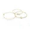 Unbranded 100 pcs. Gold Plated EXTRA LARGE Unbent Wine Charm/Earwire