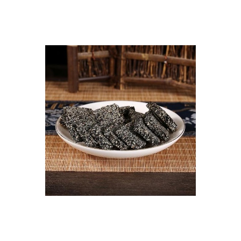 Zhejiang Specialty: Traditional Handmade Black Sesame Peanut Maltose Candy 250g/8.8oz