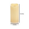 EZiKitchen 2 Pack 6'' Outdoor Battery Operated Candles with Timer