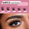 Mayhug Dramatic Eyelash Extensions, 3D Fluffy Eyelash Extensions, 144 Pieces,