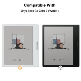 Baoshim boox go color 7 screen protector，Paper Screen Protector for Onyx Boox Go Color 7 White,Anti-Glare Matte Screen Protector,Anti-Fingerprint Protection Film
