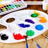 Oval Paint Palette, FANDAMEI Plastic Paint Tray Palette, Painting Palette,