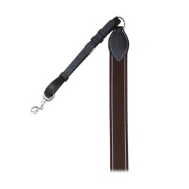 Exion English Horse Breastplate with Elastic and Running Attachment | English Leather Elastic Breastplate for Horses