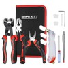 Alwalkee 13-Piece Glass Cutting Tool Kit, Oil Feed Cutter with