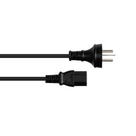 Good Connections Good Connections P8030-S018 Netzkabel, 1,8 m, Netz-Stecker Typ I (gerade) an C13 (gerade), CCC zertifiziert, 0,75 mm2 Schwarz