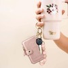 M-Plateau Wristlet Keychain, Silicone Beaded Wrist keychain with Key Ring