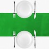 sourcing map 12 Pcs Green Satin Table Runner 12" x