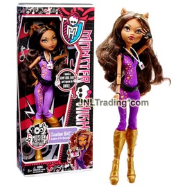 Mattel Year 2012 Monster High Music Festival 11" Doll - Werewolf Daughter CLAWDEEN WOLF