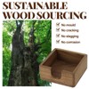 MultiBey Black Walnut Sticky Note Holder - Handcrafted Solid Wood
