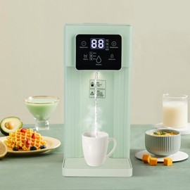 Instant Hot Water Dispenser, 3L Desktop Corded Electric Water Drinking Machine 1500W Water Dispenser ALW-HT18 0.79Gal Countertop Drinking Fountain w/Child Locks & Night Lights for Tea, Coffee (Green)