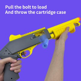 AGM MASTECH Catapult Toy Rifle Lever Action Shotgun Toy Soft Bullet Foam Dart Blaster. Shooting Game Educational Toy Model for Kids Boys Girls Gift for Adults