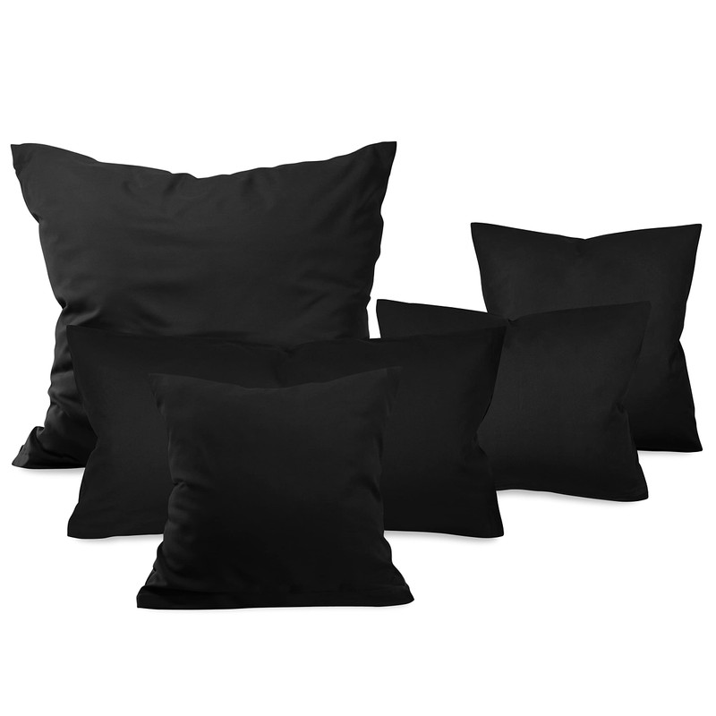 npluseins Twin Pack Cotton Cushion Covers - Modern Home Decor