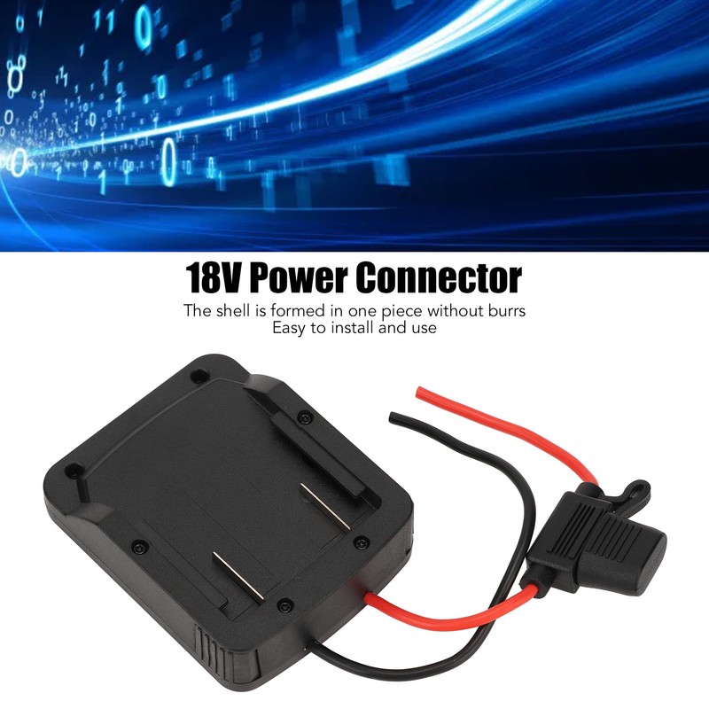 18V Lithium Battery Adapter Integrated ABS Battery Adapter Connector with