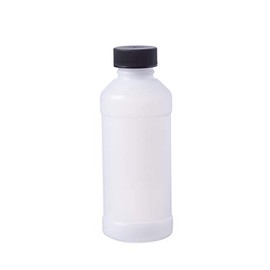 Consolidated Plastics 41383 Modern Round Bottle with Cap, HDPE, 4 oz, 12 Piece