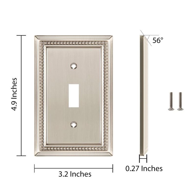Henne Bery Sunken Pearls Heavy Duty Decorative Wall Plate Switch