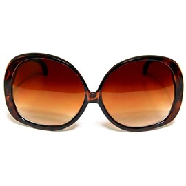 Brown Gradient Oversize Sunglasses for Women, Tortoise, Size X-Large