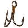 Eagle Claw 374A-18 2X Treble Regular Shank Curved Point Hook,