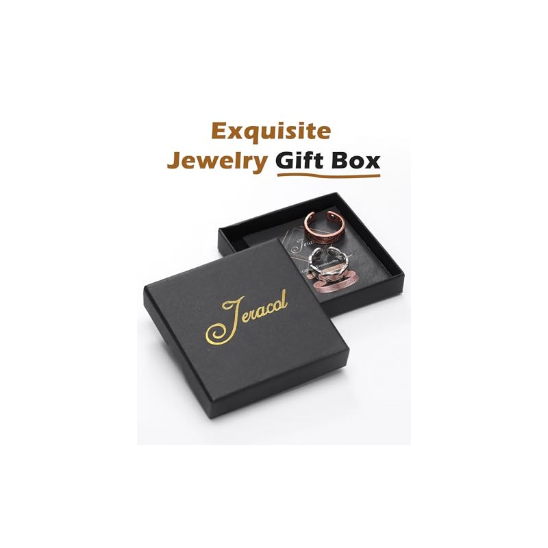 Jeracol Jeracol 2Pcs Copper Rings for Women with Ultra Strength