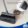 MR.SIGA Broom and Dustpan Set with Adjustable Long Handle, Upright
