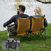 TIMBER RIDGE 2 Person Folding Loveseat Comfortable Double Foldable Camping