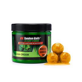 Tandem Baits Carp Food Boosted Hookers Banana Cream | Carp Fishing Hookbaits | Carp Fishing Bait | Carp Bait | Carp Fishing Accessories for Monster Fish 18mm 300g