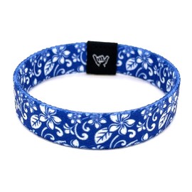 Hang Loose Bands - Coastal Surfer Beach Bracelet for Men, Women & Teens - Comfy Summer - Boho Reversible Wristband- Aloha Spirit| Medium: 7.5" length (for large wrists)