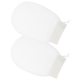 Gatuida 2Pcs Shower Exfoliating Mitts Dead Skin Remover Bath Gloves Rayon Material for Gentle Exfoliation Deep Cleansing for Body Arms Legs Chest and Back