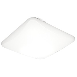 Lithonia Lighting FMLSDL 20 35840 M4 20-Inch Dimmable LED Square Flush Mount, ,4000 Lumens, 120 Volts, 44 Watts, Damp Listed White
