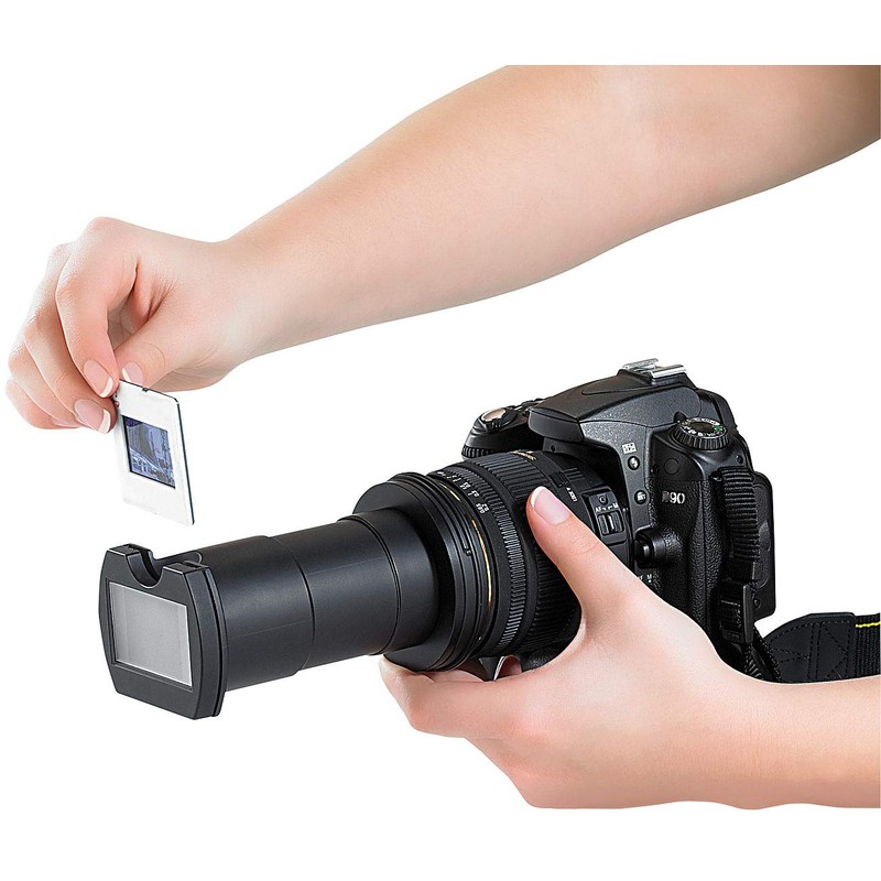 Somikon Dia Duplicator: Lens Attachment for Digitizing Slides/Negatives (Negative Scanner