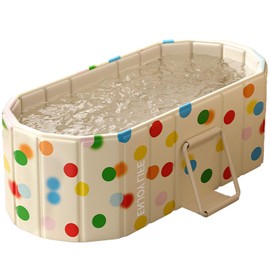 59''Portable insulated bathtub, Ice Bath Tub for Athletes, Inflation-free bathtub for shower, Ice Plunge Tub with Cover, Baths at Home & Outdoor