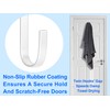 Mars-Rock Double Over Door Steel Hooks 2 Pack Fit 1-3/8"