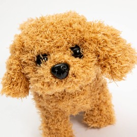 SANGKN Toy Dog, Toy Dogs That Walk and Bark, Battery Realistic Puppy for Kids Realistic Barking Dog Toy Walking Electronic Pets Girls(Teddy)