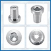 A ABSOPRO Trailer Tandem Slide Stopper Slider Stopper Lock Pin