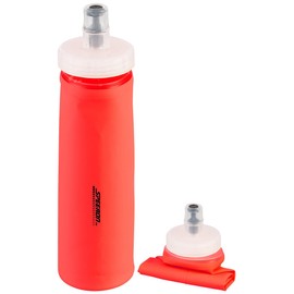 Speeron Smoothie Bottle: Foldable Straight Bottom Water Bottle, BPA Free, 300ml, Orange (Soft Water Bag, Marathon Water Bottle, Cup Holder)