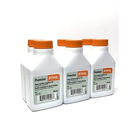 Stihl Premium 2 Cycle Oil 6-Pack 50:1 Mix Bottle 100mL for 5 Liters (3.4 oz for 1.3 Gallon)