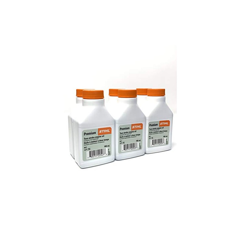 Stihl Premium 2 Cycle Oil 6-Pack 50:1 Mix Bottle 100mL