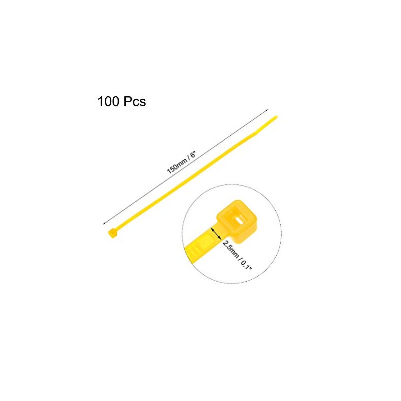 uxcell Cable Zip Ties Nylon Cable Wire Ties 6 Inch